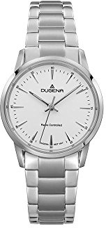 Dugena Damen Funk-Armbanduhr, Saphirglas, Edelstahl-Armband, Edelstahlgehäuse, Momentum, Silber, 4460852