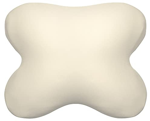 Edda Lux® Bezug passend für Tempur OMBRACIO Kissen, 60x50 cm, in Natur | Jersey Kissenbezug für Schmetterlingskissen aus 100% Baumwolle mit Reißverschluss für Kopfkissen in 60/56 x 50/48 cm