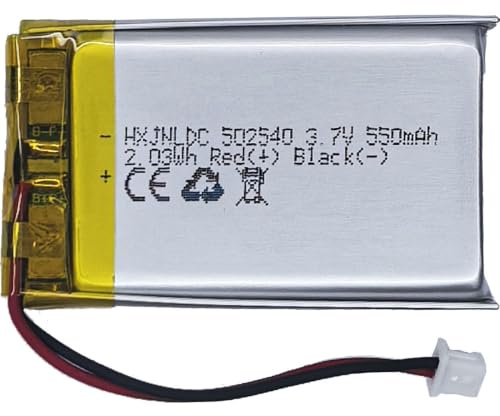 502540 3,7 V Batterie 550 mAh für Sena SMH5-Motorräder Bluetooth-Headset Batteriewechsel Sena SMH5-FM SMH5D SPH10H-FM-Batterie Teilenummer (P/N): ICP40 / 25 / 40P für Nextbase 312GW HD-Aufnahme-DVR-