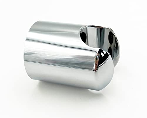 ADOB Wandhalterung Handbrausehalter Brausehalter starr rund verchromt für Dusche und Badewanne, 40421