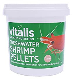 Vitalis Freshwater Shrimp PELLETS (70g) Granulat | Alleinfutter Pellets Futter-Granulat für Krebstiere & Süßwassergarnelen | Gesund & gut verdaulich | mit Vitaminen und hochwertigen Nährstoffen