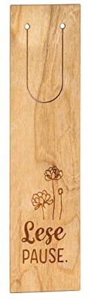 Lesepause: Holz-Lesezeichen