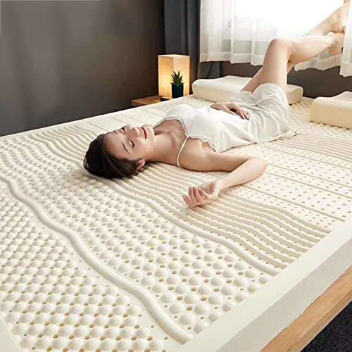 100% Natur-Latex Matratze,Kompression Und Keine Verformung, Wabenporenbelüftung, Weich Und Bequem,Naturkautschuk Matratze,7.5cm,120x200cm(47x79in)
