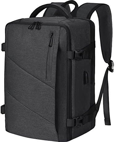 Leyrica Reiserucksack Handgepäck 40x20x25 für Ryanair/Wizzair Wasserdichter Outdoor Tagesrucksack Schultasche Sportrucksack Laptop Rucksack Wanderrucksack (Grau)