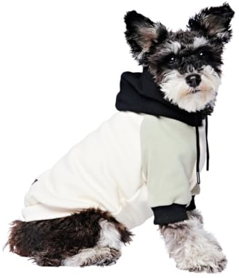 Spark Paws Hunde Kapuzenpullover – Premium-Qualität, butterweich, hervorragender Komfort und Passform, beruhigende Fleece-Innenseite, geeignet für alle Rassen - Olive Cream - S