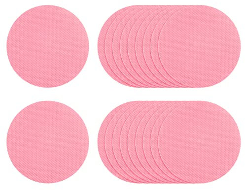 sourcing map 20pcs Antidérapant Baignoire Autocollants Bain Douche Sol 3.15 Antidérapant Autocollant Ruban Ronde Style Autocollants pour Salle Bain Cuisine Baignoire Marches Escalier Rose