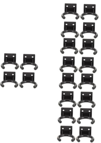 ibasenice 20pcs Mic Holder for Home and Ktv Plastic Microphone Wall Hook Hanger for Microphone Stand Storage