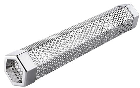 Tubo ahumador de pellets, 30 cm, de acero inoxidable, portátil, para barbacoa, ahumador, parrilla de gas, carbón, ahumador