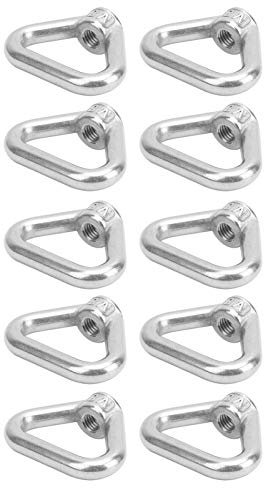 Mutter Mutter M8 Edelstahl Dreieck 304 Edelstahl 10 Stück Silber Schraubenmutter 304 Edelstahl Winkelmutter Augenmutter Verschluss M8 Hardware Muttern Silber