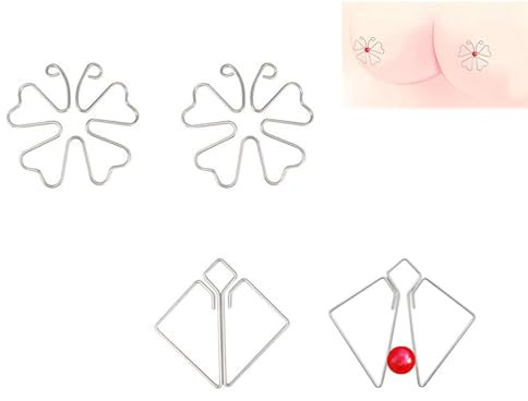 Adult Invisible Nipple Pinches, Fake Nipple Rings, Nipple Clips for Sexual Pleasure Women, Adjustable Non-Piercing Nipple Clamp Breast Clips, Female Sex Pleasure Devices Women's Toys