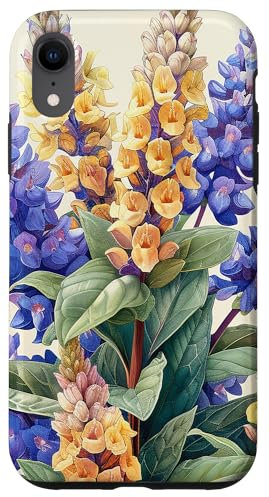 iPhone XR Anise Hyssop Bouquet Floral Pastel Colors Graphic Case
