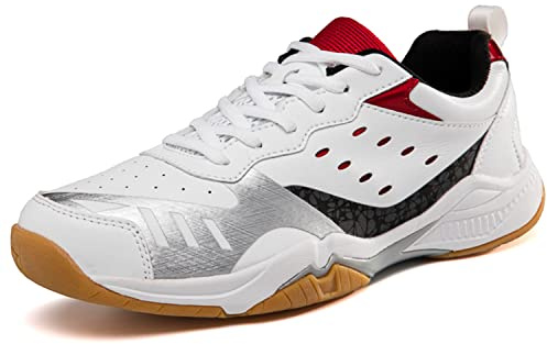 Ybberik Chaussures de Badminton Unisexes, Chaussures de Badminton légères et Respirantes pour Hommes, Femmes, garçons et Filles