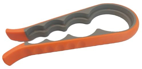 Generisch Glasöffner & Flaschenöffner für Senioren | Ergonomischer Schraubdeckelöffner für Schraubgläser | Metall, Rot