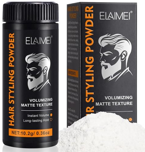 Polvos Texturizantes Pelo Hombre - Voluminizador Cabello Profesional - Polvos Volumen Pelo Hombre para Estilo y Fijación Natural - Texturizador de Cabello para Todo Tipo de Peinados -Polvos de peinado
