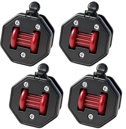 Högt Lastbara Kastorer - 360-Graders Rotation Med Broms 4-Pack - Svängbara Kastorhjul,För Rullning på Kontorsmattor och för Användning på Arbetsgolv, Utomhus Garage och Inomhus