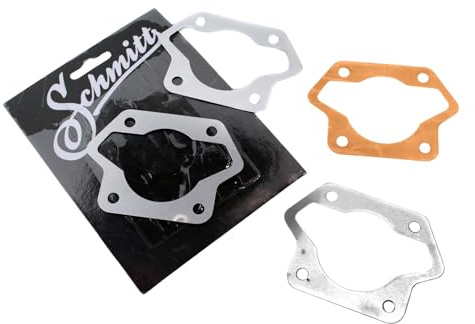 Set Zylinderfußdichtung Metall 4-teilig, Kupfer und Alu von Schmitt für Simson S51 S53 KR51/2 Schwalbe SR50 mit M541 M741 Motor