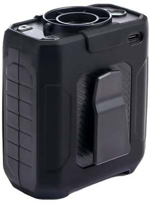 BABIBAOBEI Ventilador portátil con clip de cintura, fuertes flujos de aire recargables, enfriadores de aire acondicionados, 5 velocidades, enfriamiento personal, Enduri, ventilador portátil con clip