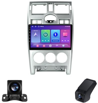 Autoradio Bluetooth Carplay pour LADA Priora 1 2007-2013 9''Écran Tactile Android Stereo Auto 2 Din Autoradio GPS/Bluetooth5.0/5GWIFI/FM AM RDS Radio/DSP/Commandes Au Volant(Silver,NF-1)