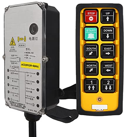 RASTKY Industrial Remote Controller Oil Resistant for Electric Hoist, Stable Performance, for Crane Conveyors CNC Coal Mining Machinery (RASTKYlz8yqm0rbs-13)