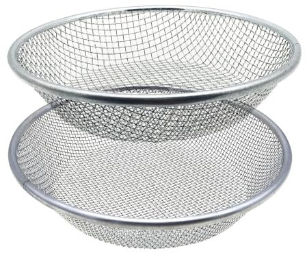2PCS Soil Sifter for Gardening, Rock Sifter for 5gallon,Compost Sifter Dirt Sifter,Captures Dirt Rocks Sawdust
