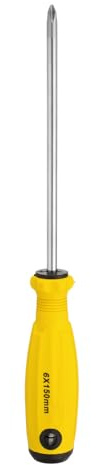 sourcing map PH2 Phillips Screwdriver #2 10.4 Magnetic Screwdrivers 5.9 CR-V with Ergonomic Handle for DIY Repairing, Yellow