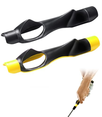 flintronic 2 Pezzi Grip Trainer, Allenatore per Presa da Golf, Allenatore di Swing da Golf Antiscivolo da Golf Unisex, Golf Swing Trainer per Posizione e Presa Corrette della Mano