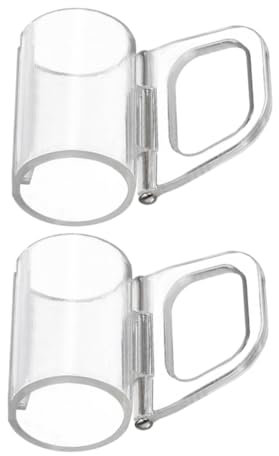 Gatuida 2 Stücke Transparente Kunststoff-zuggriffe Durchsichtige Herunterziehklammern Kabellose Griffhalter Zum Aufhängen Von Vorhängen Fensterzubehör Transparente Zuggriffe Für Fensterrol