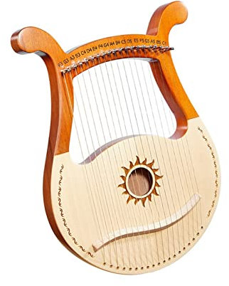 String Anfänger Lyre Harfe - Tragbares kleines Musikinstrument für einfaches Lernen, perfekt für Kinder und Anfänger