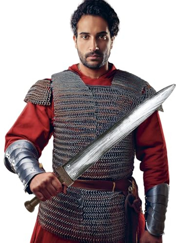 FIESTAS GUIRCA | Espada Medieval de Juguete (75 cm) - Accesorio para Disfraz de Caballero, Guerrero o Vikingo - Ideal para Halloween, Carnaval y Fiestas de Época - Para Niños y Adultos - Marrón