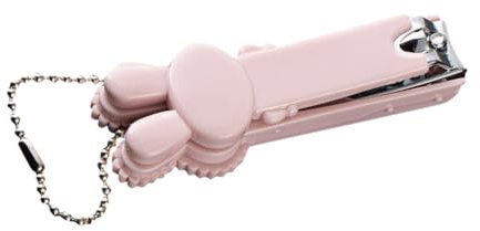 LOPUNER Tragbarer Sicherer Nagelknipser im Süßen Design Ergonomischer Fingernagel Zehennagelknipser mit Schlüsselanhänger für Erwachsene Präzise für Nagelpflege
