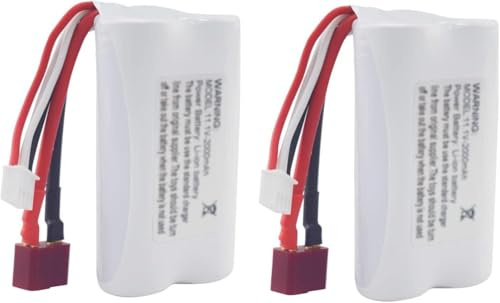 11.1v 2000mah Lithium Battery Pack Rc Speedboat Rc Boat Model Tumbler Toy Boat Battery avec Prise en T