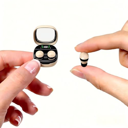 Unsichtbare Kopfhörer Mini in Ear Kopfhörer Bluetooth Schlafkopfhörer Seitenschläfer Schlaf Kopfhörer zum schlafen kabellos kleine Ohren Sleep Wireless Headphones Bluetooth Earphones Noise Cancelling