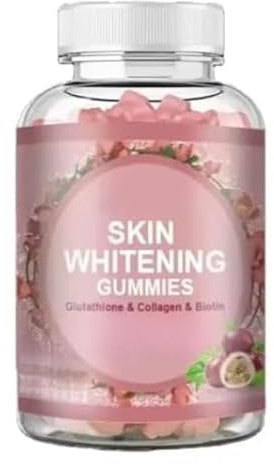 1 st, Whitening Gummies med glutation, kollagen och biotin för att lysa och bleka fläckar