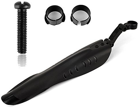 Fahrrad-Schmutzfänger-Set (Schutzblech) für Vorder- und Hinterrad, geeignet für MTB- und Straßenrad, schwarz
