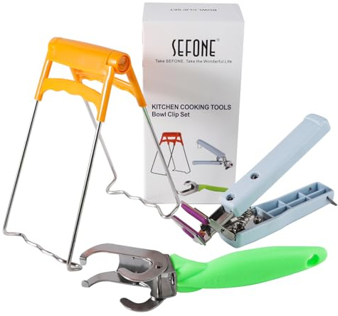 Hot Plate Gripper, Kitchen Hot Dish Bowl Plate Clip Anti Scalding Dish Plate Tongs for Microwave Toaster Oven Steamer Air Fryer Pans