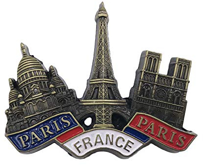 3D Paris Frankreich Kühlschrank Kühlschrankmagnet Touristische Souvenirs Metall Handwerk Magnetische Aufkleber Home Küche Dekoration Reise Geschenk