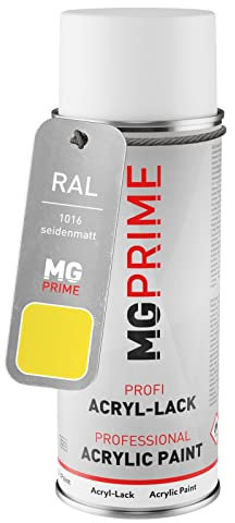 MG PRIME RAL 1016 Schwefelgelb/Sulfur yellow Spraydose 400 ml seidenmatt schnelltrocknend