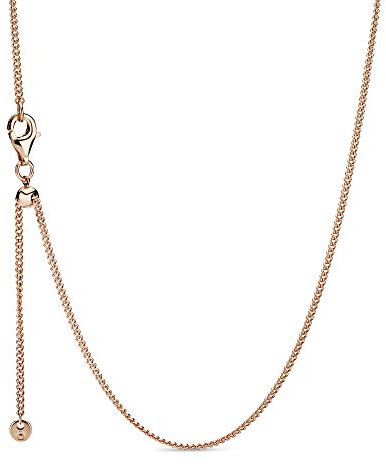 Pandora Icons 14k Rose gold-plated necklace with sliding clasp, 60