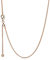 Pandora Icons 14k Rose gold-plated necklace with sliding clasp, 60