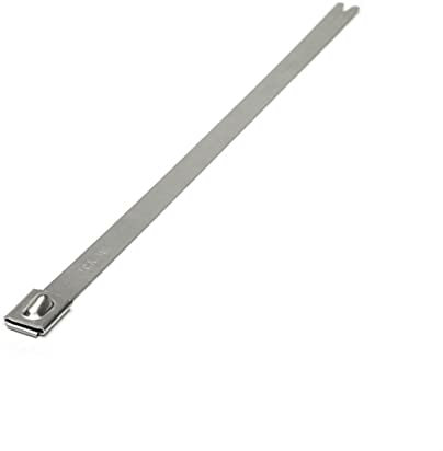 Edelstahl Kabelbinder 200mm x 4,6mm 100 Stück Kabelbinder rostfrei Metall 50 mmmm Durchmesser Kabelbinder temperaturbeständig von -80 mm °C bis +538 °C kabelbinder edelstahl 316 WeltiesSmartTools