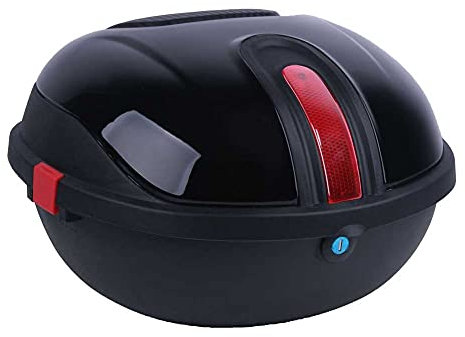 Topcase Motorradkoffer Motorrad Topcase Tasche 28L Motorradkofferhelme Motorrad -Top -Box -Reisegepäck Speicher Reflektor Bike Tail Box (Color : A)