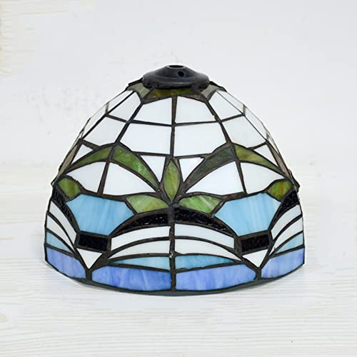BOTOWI Tiffany Stil Lampenschirm Ersatz 8 Zoll Buntglas Lampenschirm nur für Tischlampen Stehlampe Wandleuchte Deckenleuchte Pendelleuchte Home Office Dekoration,Sailboat
