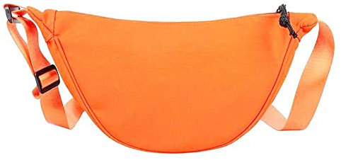GXFCAI Nylon Crossbody Bag Hobo Sling Crescent Bag Fashion Shoulder Bag Dumpling Casual Adjustable Small Women S Handbag Bag C2H1 Purse, Orange, One size