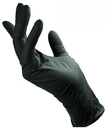 RFD Guanti in Nitrile Taglia M Neri 200 Pezzi - Resistenti, Senza Lattice e Senza polvere - Superficie microruvida e Ambidestro