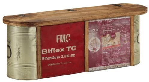 vidaXL Sitzbank mit Stauraum/Sideboard 120x30x40 cm Altholz Massiv