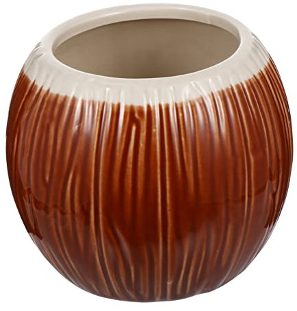 TOPBATHY Tasse Céramique En Forme De Fruit Tropical 300 Ml, Coupe Créative, Matériau Résistant, Adaptée Pour Cocktails Et Jus, Fête Hawaïenne