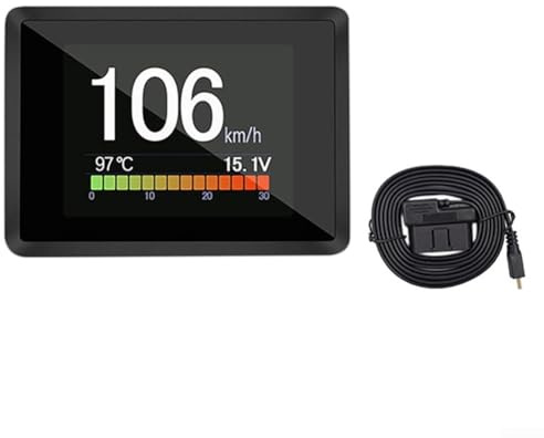 snowchecking OnBoard Car Digital Computer, Trip Display Speedometer Engine Temperature Alarm Car Speed Thermometer Car Health Monitor