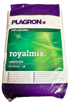 PLAGRON Royalmix 50 L – Hochwertige, stark vorgedüngte Blumenerde mit Perlite – Für kräftige Pflanzen & Lange Nährstoffversorgung – Ideal für Indoor & Outdoor