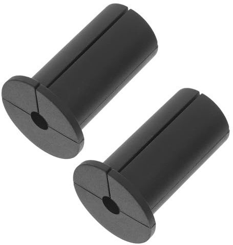 BESPORTBLE Passacavi Protezione Cavi in Silicone da Parete 2 Pezzi Kit Guaina Protettiva per Fili Tasselli per Casa e Ufficio Nero