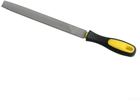 Filteilect Flaches und halbrundes Metallfeilen-Set, 20,3 cm feine Zahnfeilen für Holz- und Metallbearbeitung, 2 Stück halbrunde und flache Handfeilen, Karbonstahl